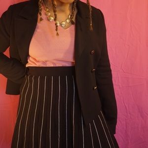Loft pinstripe sweater skirt